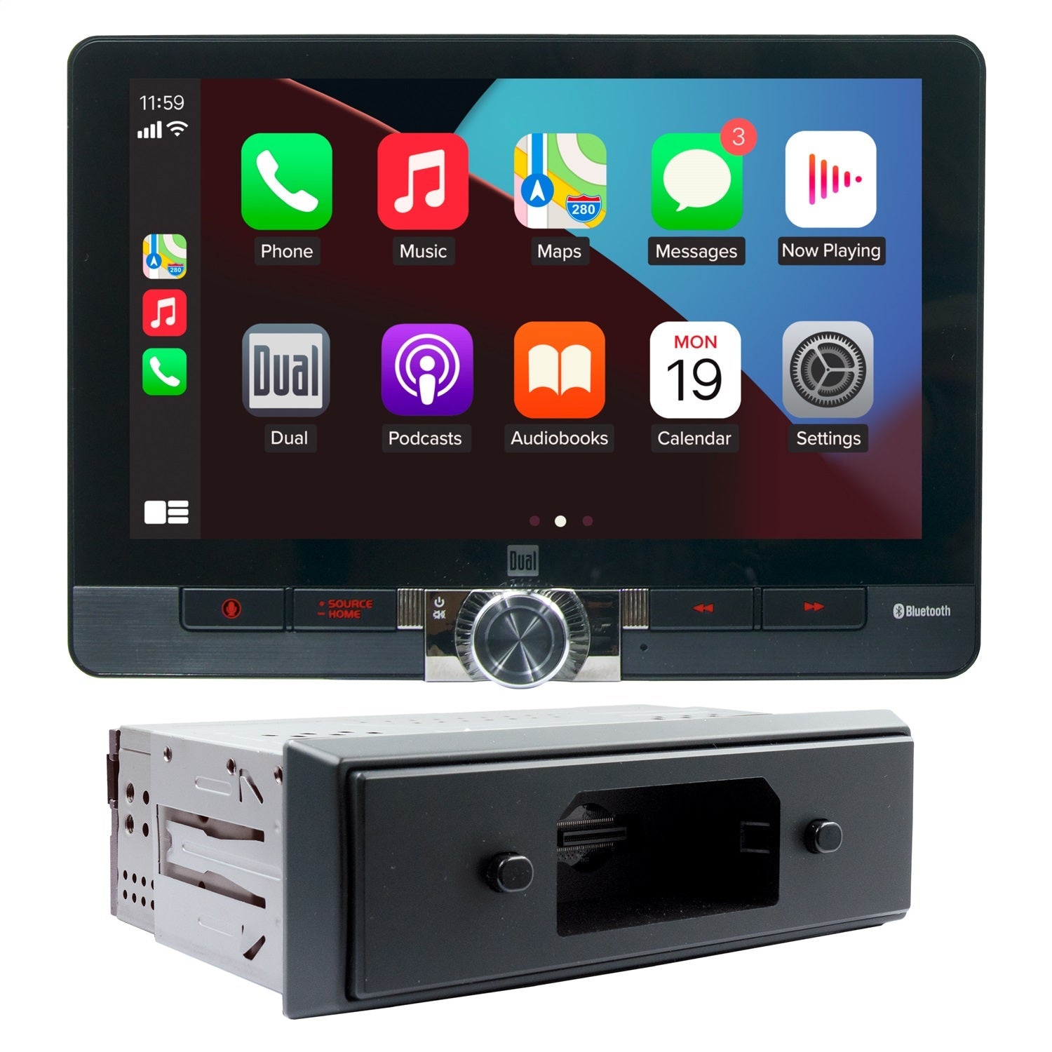 DASHPLAY CONNECTED CAR EXPERIENCE, SINGLE DIN, 8" ANDROID AUTO, APPLE CAR PLAY