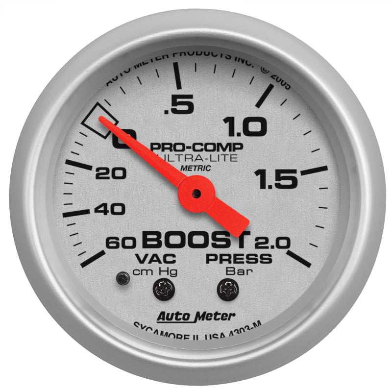 2-1/16" BOOST/VACUUM, 60 CM/HG-2.0 BAR, ULTRA-LITE