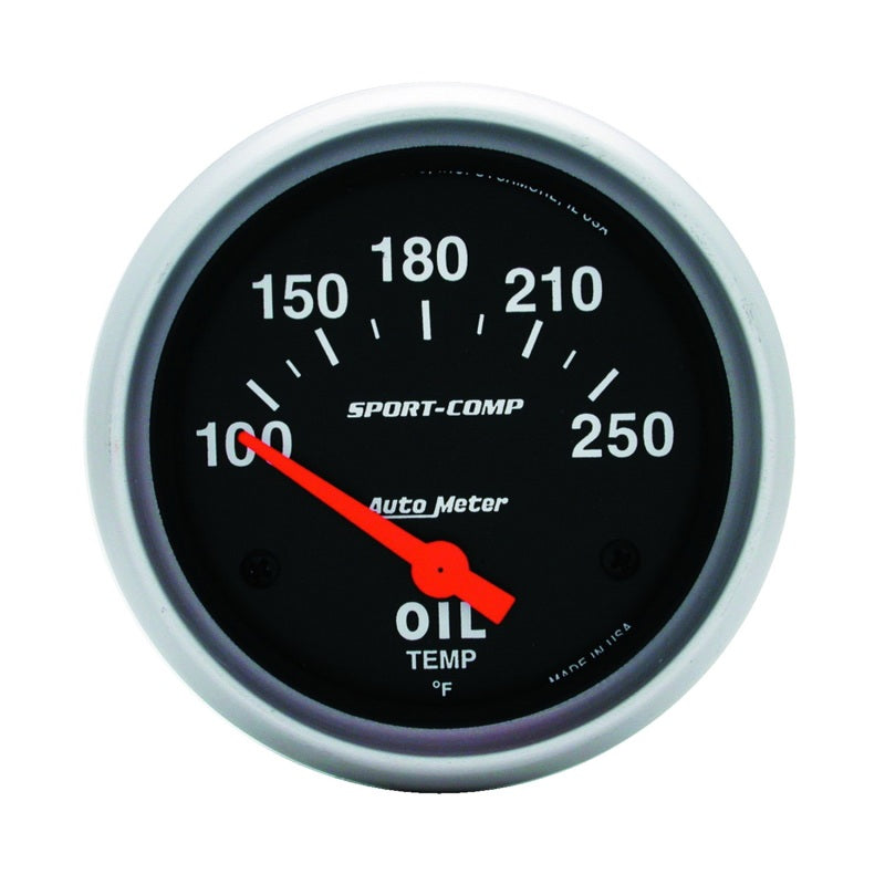 2-5/8" OIL TEMPERATURE, 100-250 °F, SPORT-COMP
