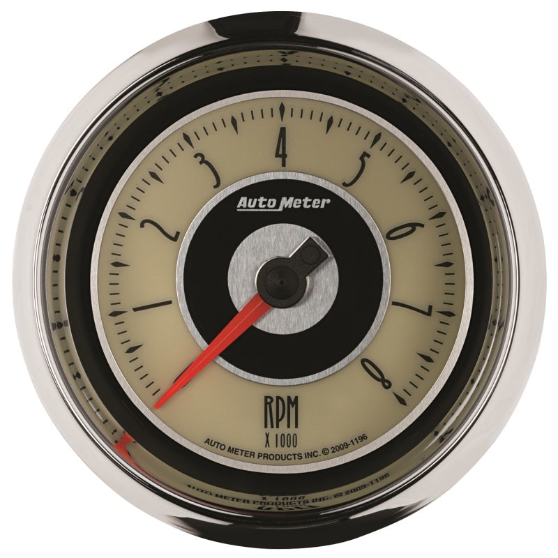 3-3/8" IN-DASH TACHOMETER, 0-8,000 RPM, CRUISER