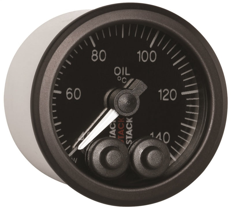 OIL TEMP, PRO-CONTROL, 52MM, BLK, 40-140 °C, 1/8" NPTF MALE