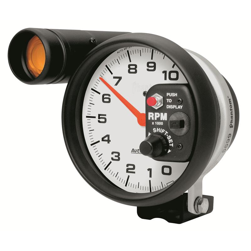 5" PEDESTAL TACHOMETER, 0-10,000 RPM, PHANTOM