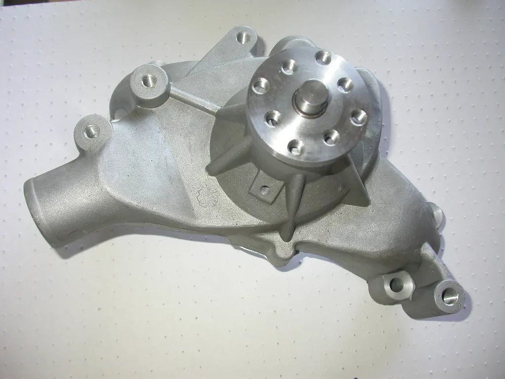 RPC R3953 Aluminum Long-Style Water Pump, Fits Chevy BB - Satin