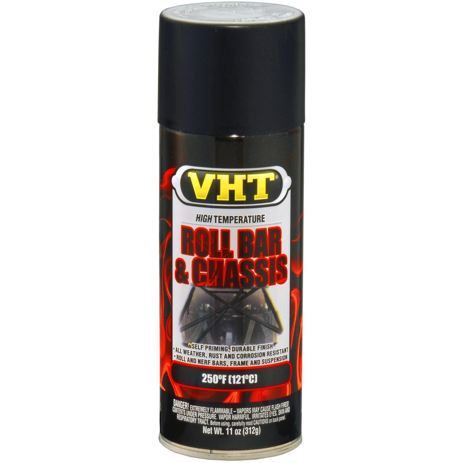 VHT SP671 Roll Bar & Chassis Paint High Heat Coating Paint - Satin Black
