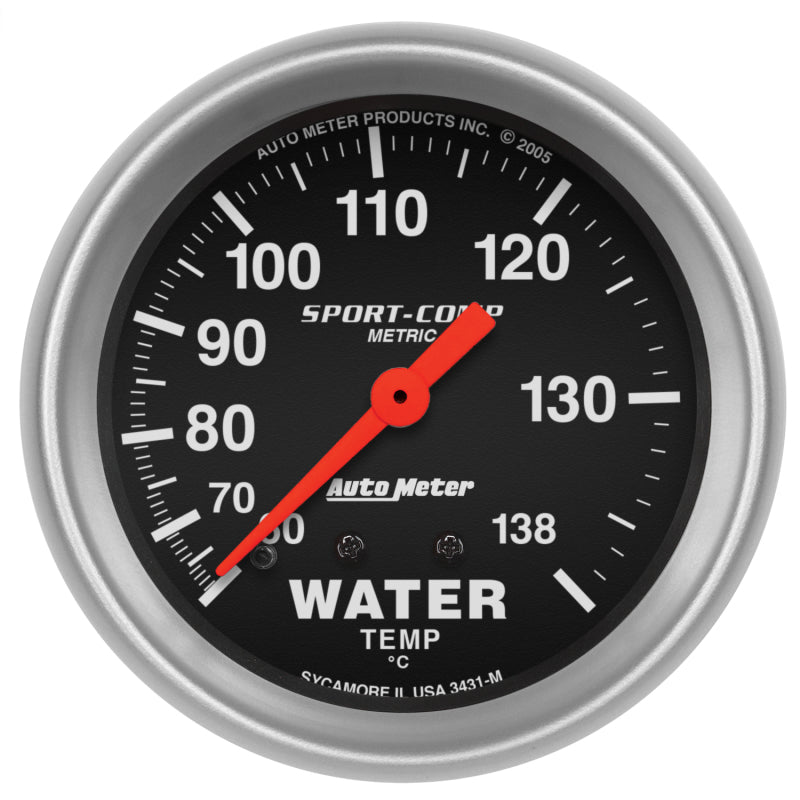 2-5/8" WATER TEMPERATURE, 60-140 °C, SPORT-COMP