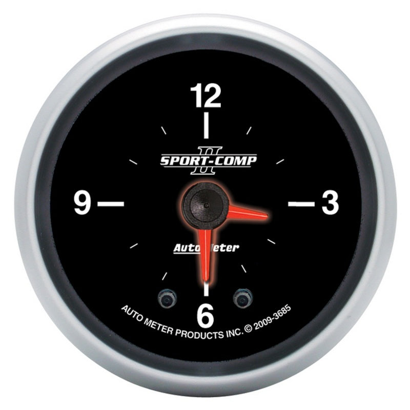 2-1/16" CLOCK, 12 HOUR, SPORT-COMP II