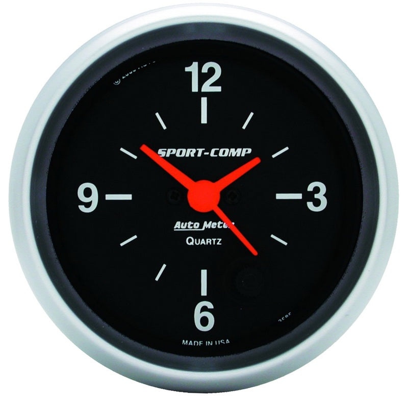2-5/8" CLOCK, 12 HOUR, SPORT-COMP