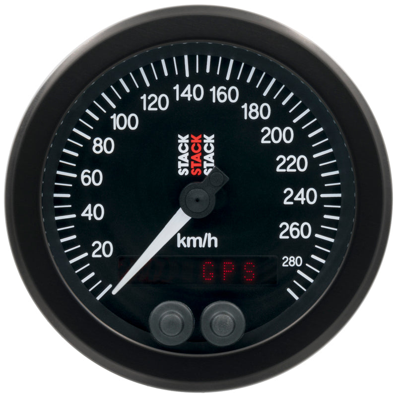 88MM SPEEDOMETER, 0-290 KM/H, STACK BLK