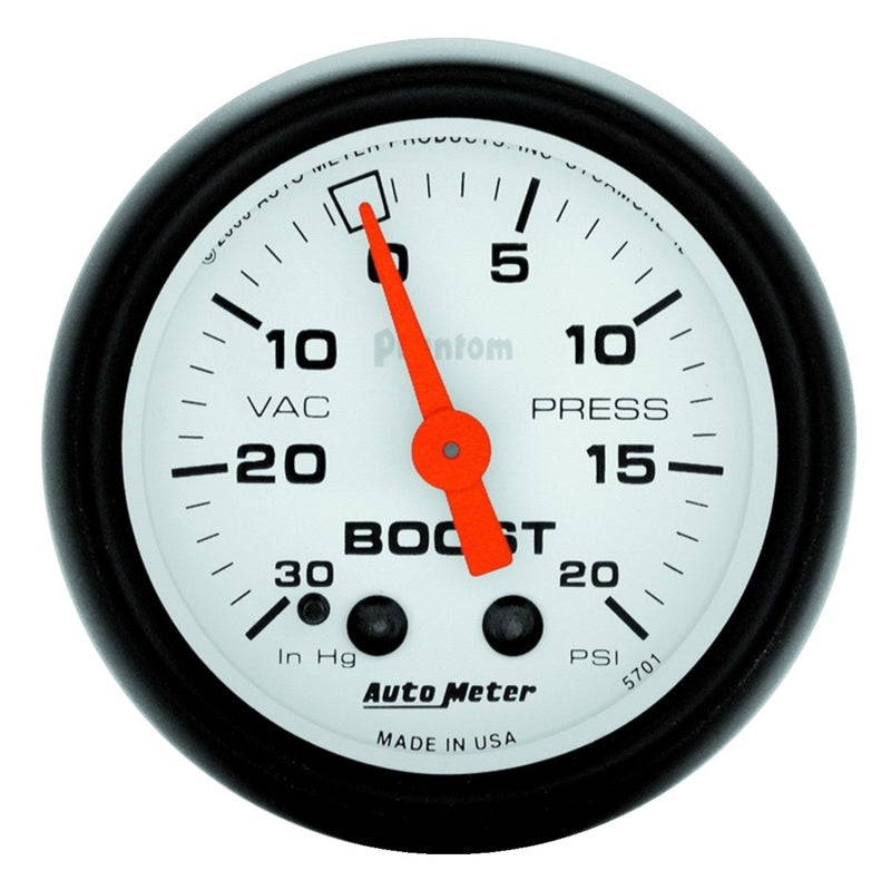 2-1/16" BOOST/VACUUM, 30 IN HG/20 PSI, PHANTOM