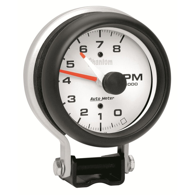 3-3/4" PEDESTAL TACHOMETER, 0-8,000 RPM, PHANTOM