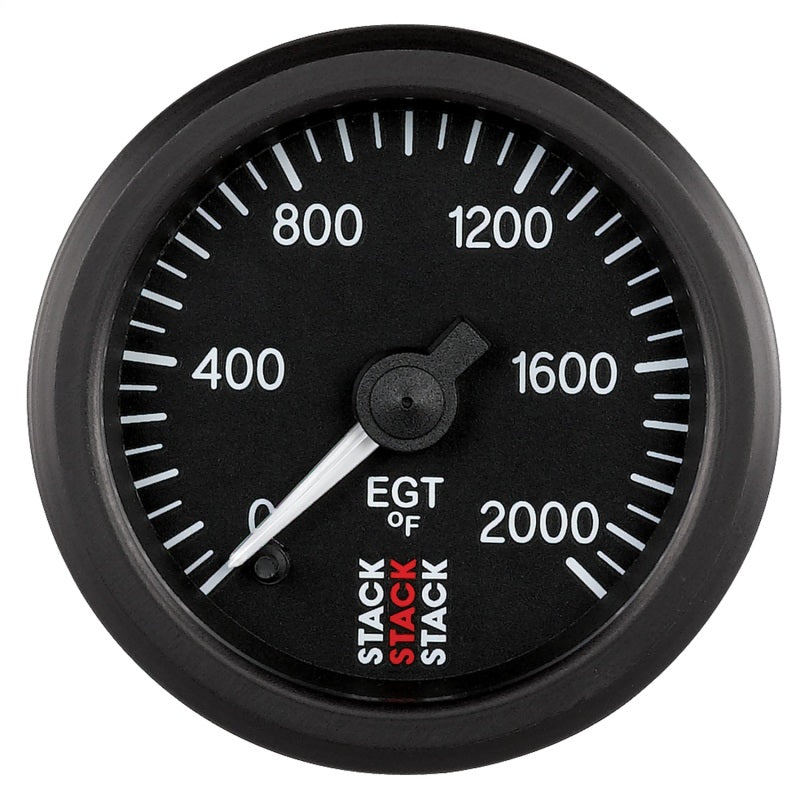 EXHAUST GAS TEMP, PRO STEPPER MOTOR, 52MM, BLK, 0-2000 °F
