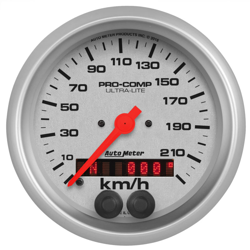 3-3/8" SPEEDO, 225 km/h, GPS, ULTRA-LITE