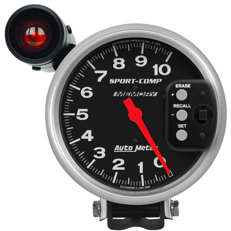 5" PEDESTAL TACHOMETER, 0-10,000 RPM, SPORT-COMP