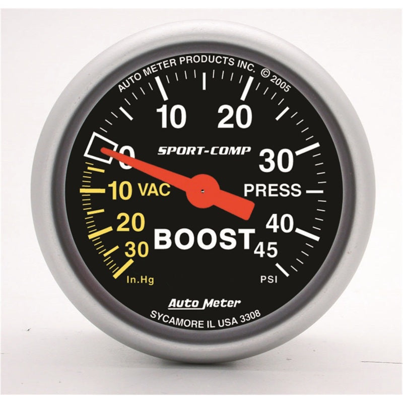 2-1/16" BOOST/VACUUM, 30 IN HG/45 PSI, SPORT-COMP
