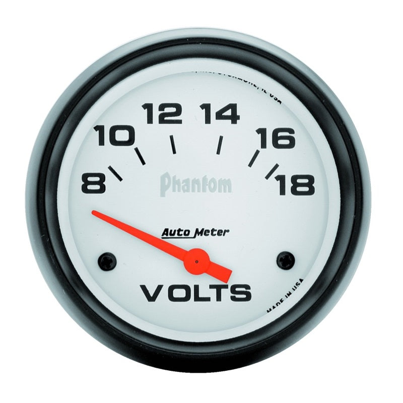 2-5/8" VOLTMETER, 8-18V, PHANTOM