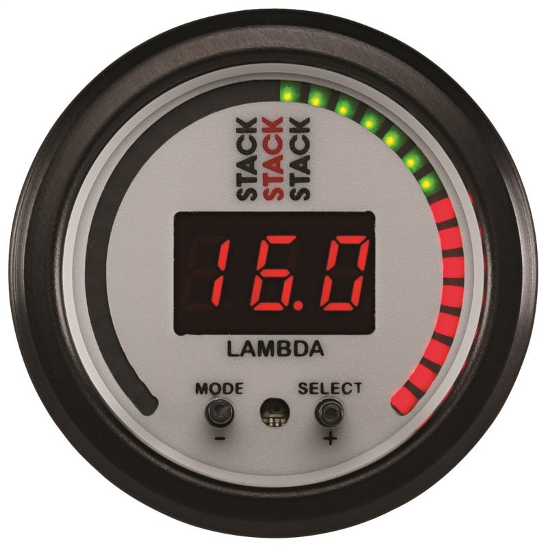 WIDEBAND AIR-FUEL RATIO (LAMBDA), PRO-CONTROL, 52MM, WHT