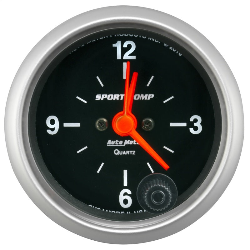 2-1/16" CLOCK, 12 HOUR, SPORT-COMP