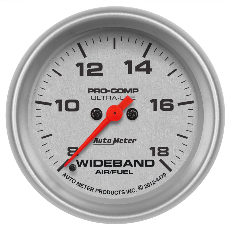 2-5/8" WIDEBAND AIR/FUEL RATIO, ANALOG, 8:1-18:1 AFR, ULTRA-LITE