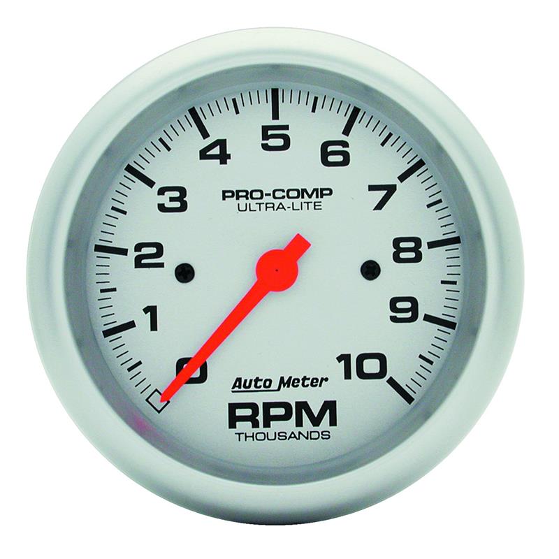 3-3/8" IN-DASH TACHOMETER, 0-10,000 RPM, ULTRA-LITE