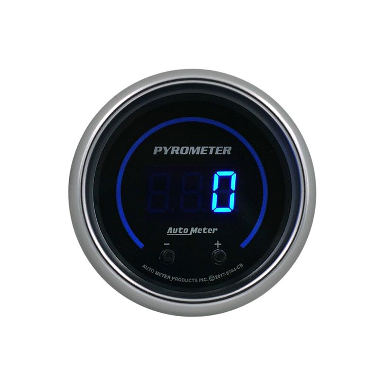 2-1/16" TWO CHANNEL PYROMETER (EGT), 0-2,000 ºF (0-1,100 ºC), COBALT ELITE DIGITAL