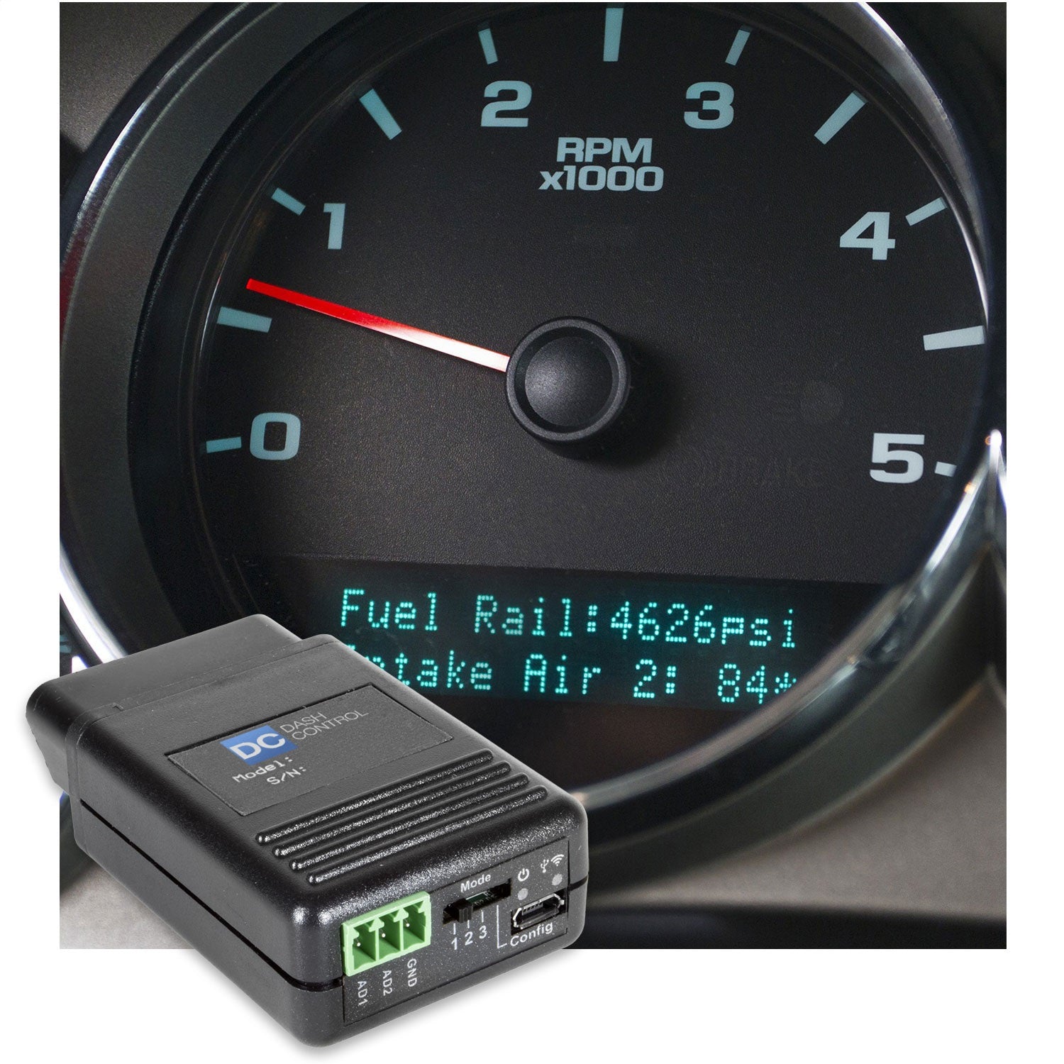 DASHCONTROL OBDII DISPLAY CONTROLLER, GM FULL SIZE TRUCK (GMT900), DIESEL 2007.5-2014