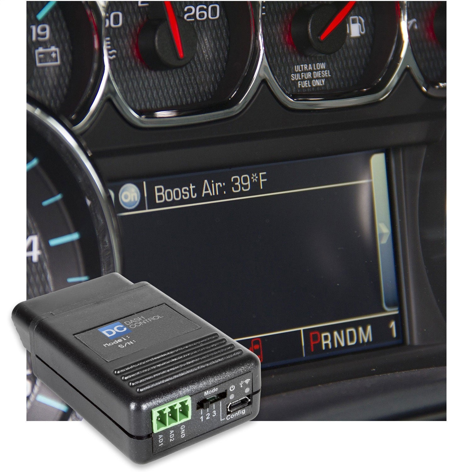DASHCONTROL OBDII DISPLAY CONTROLLER, SILVERADO/SIERRA DIESEL 2015-2016