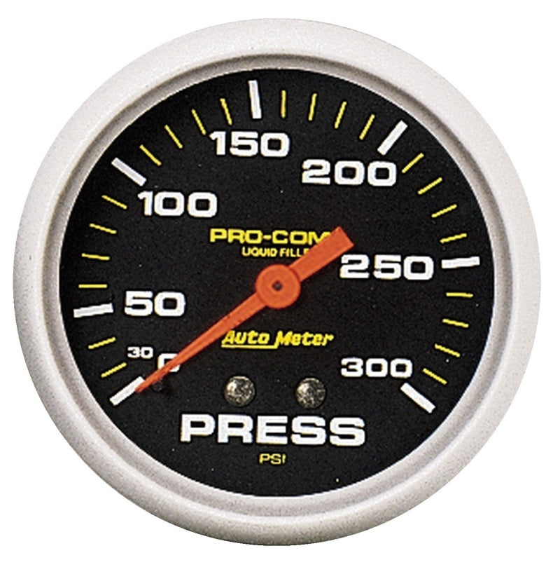 2-5/8" PRESSURE, 0-300 PSI, LIQUID FILLED, PRO-COMP