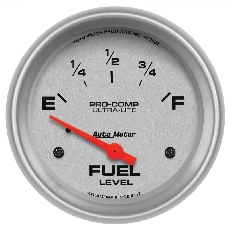 2-5/8" FUEL LEVEL, 0-30 ?, SSE, ULTRA-LITE