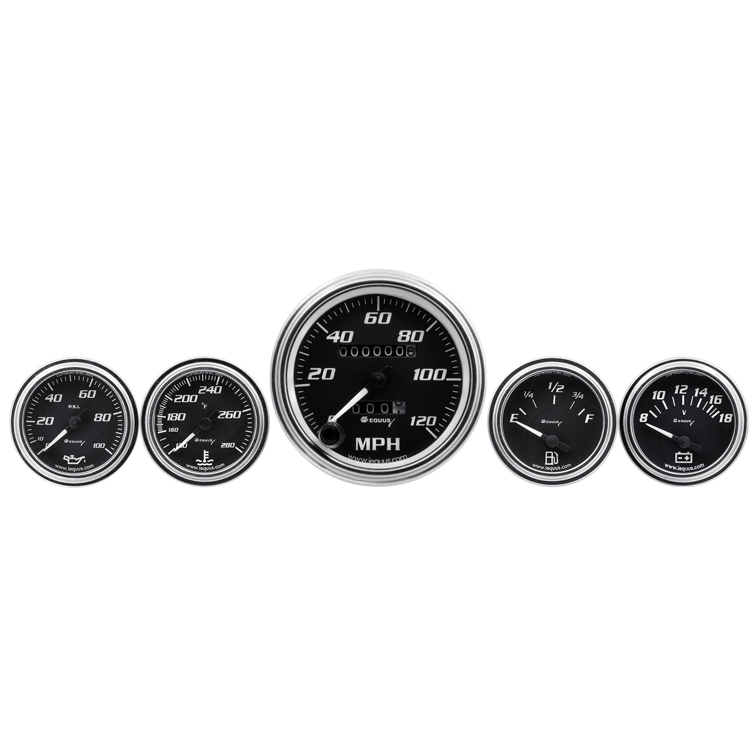 EQUUS 7000 SERIES 5 PIECE GAUGE SET