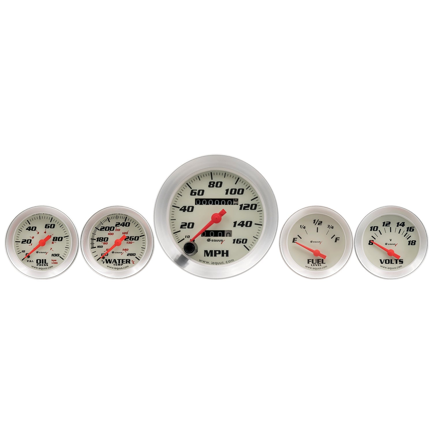 EQUUS 8000 SERIES 5 PIECE GAUGE SET