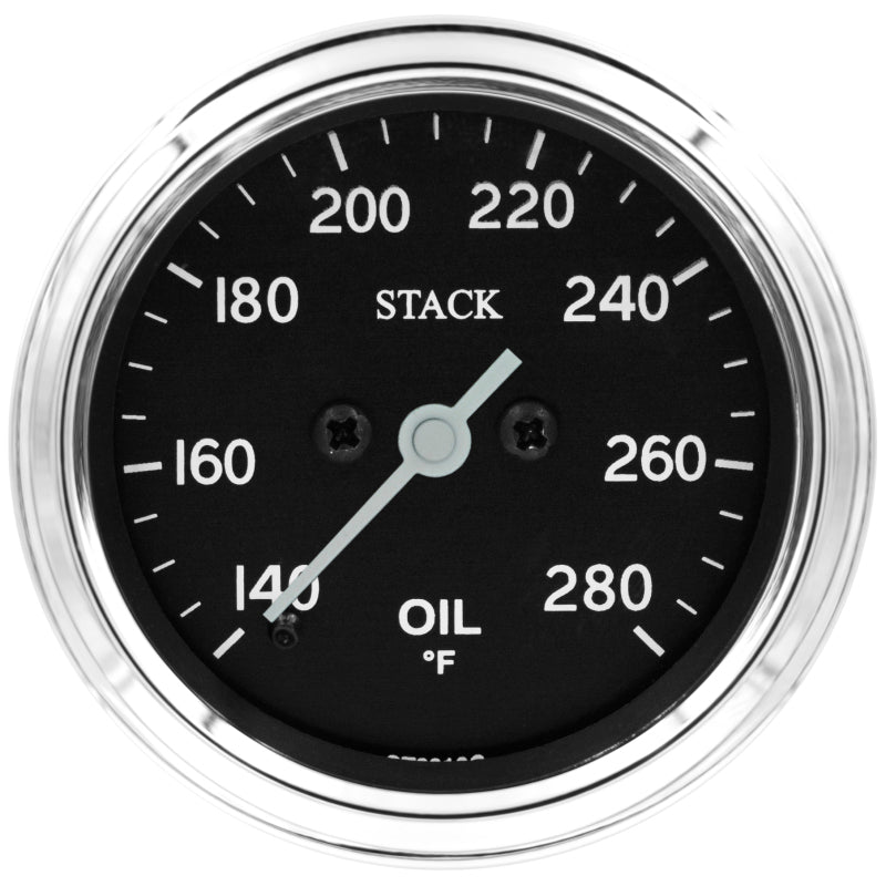 OIL TEMP, PRO STEPPER MOTOR, 52MM, CLASSIC, 140-280 °F, 1/8" NPTF MALE