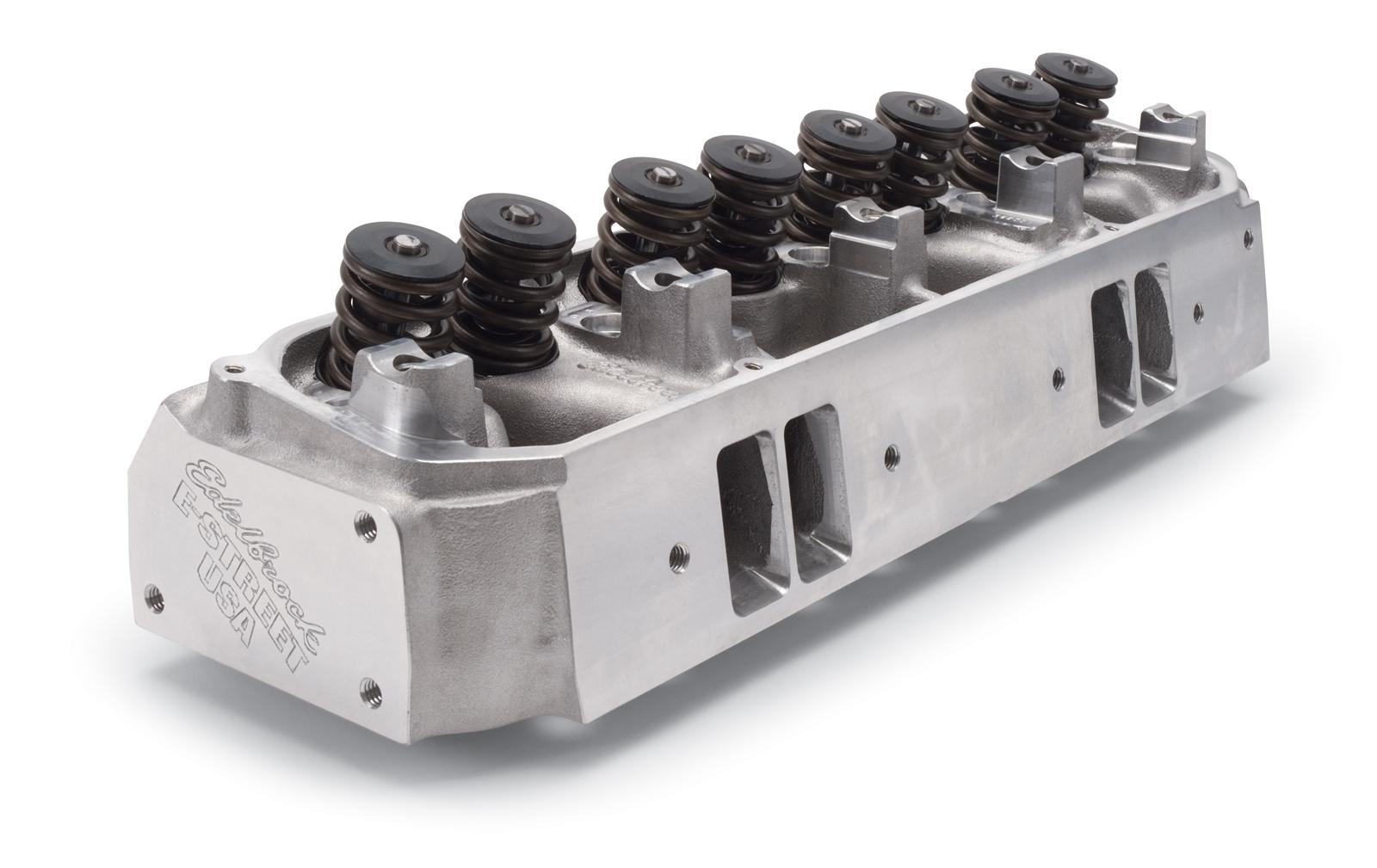 Edelbrock 5090 E-Street Cylinder Heads, Assembled - BB Mopar 75cc / 210cc
