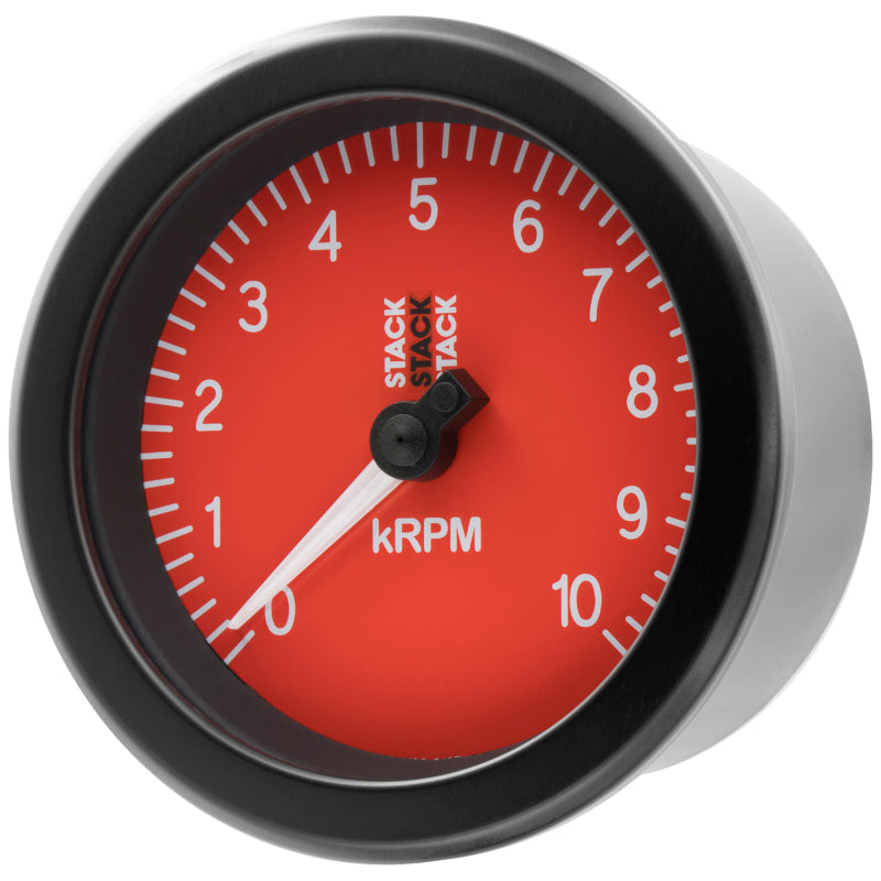 TACHOMETER, SPORT, 88MM, RED, 0-10K RPM