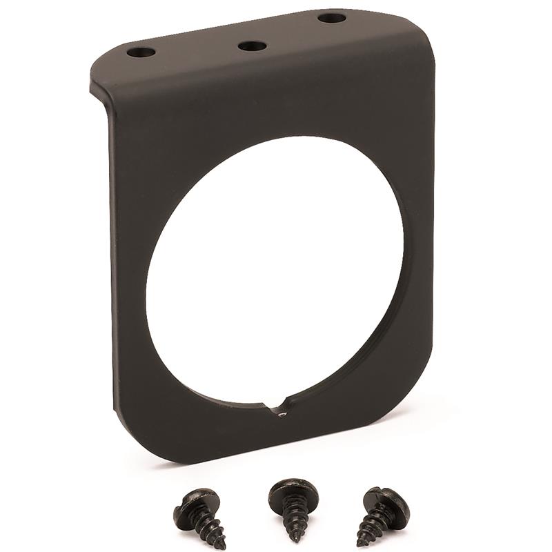 GAUGE MOUNTING PANEL, SINGLE, 2-1/16", BLACK, ALUMINUM