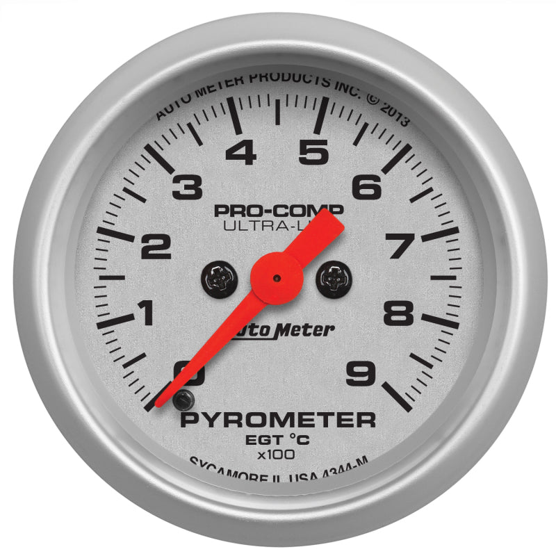2-1/16" PYROMETER, 0-900 °C, ULTRA-LITE