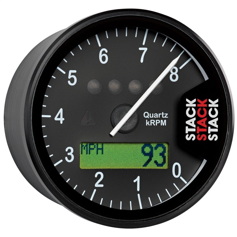 DISPLAY TACHOMETER, BLACK, 0-8K RPM