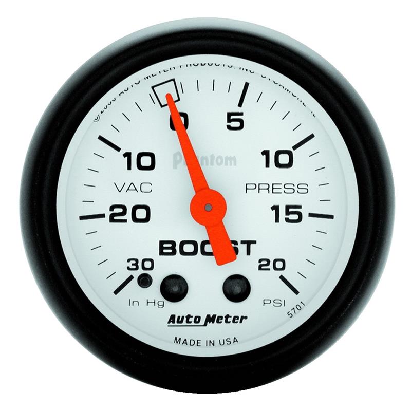 2-1/16" BOOST/VACUUM, 30 IN HG/20 PSI, PHANTOM