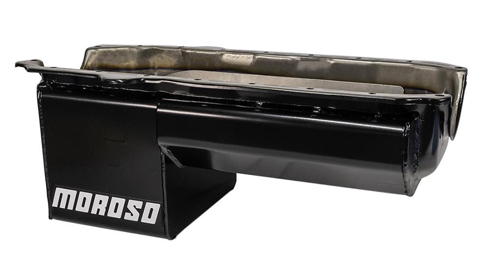 Moroso 21017 Oil Pan - Fits Chevy SB Pre-85, Power Pouch - 8.25" Deep - Black