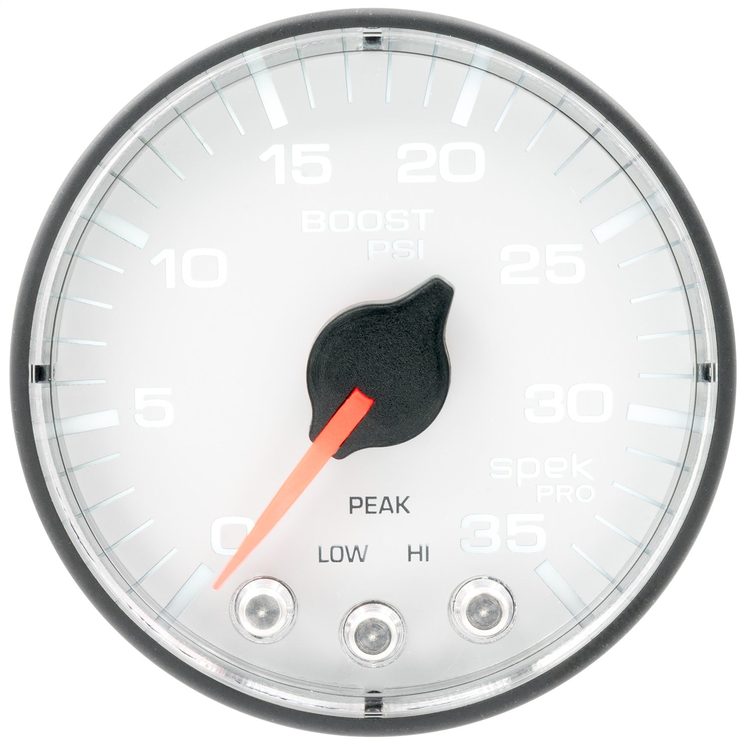 2-1/16" BOOST, 0-35 PSI, SPEK-PRO, WHITE/BLACK
