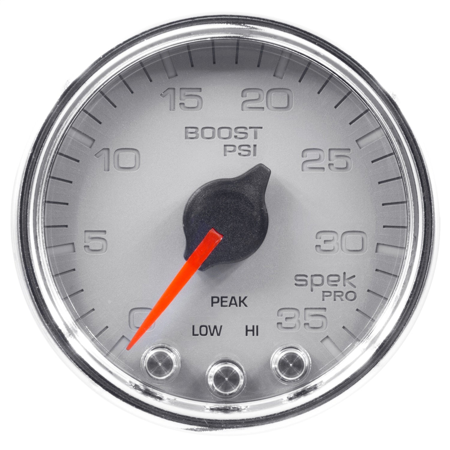 2-1/16" BOOST, 0-35 PSI, SPEK-PRO, SILVER/CHROME