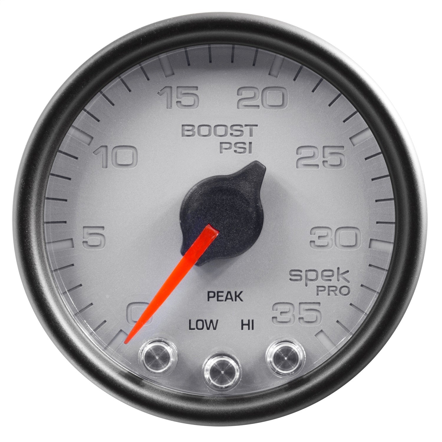 2-1/16" BOOST, 0-35 PSI, SPEK-PRO, SILVER/BLACK
