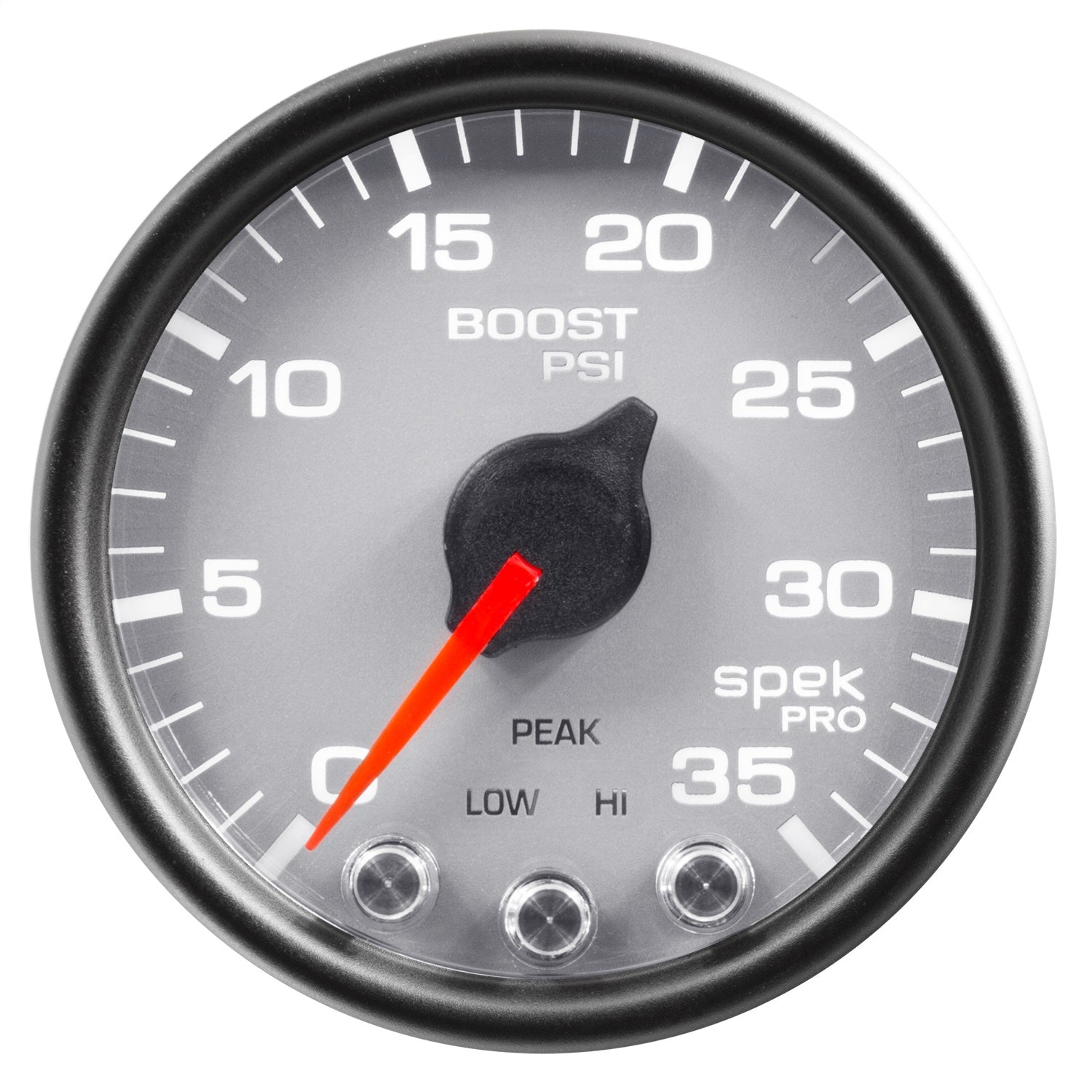 2-1/16" BOOST, 0-35 PSI, SPEK-PRO, SILVER/BLACK