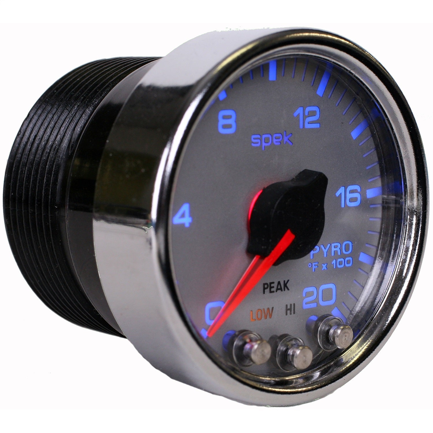 2-1/16" PYROMETER, 0-2000 °F, SPEK-PRO, SILVER/CHROME