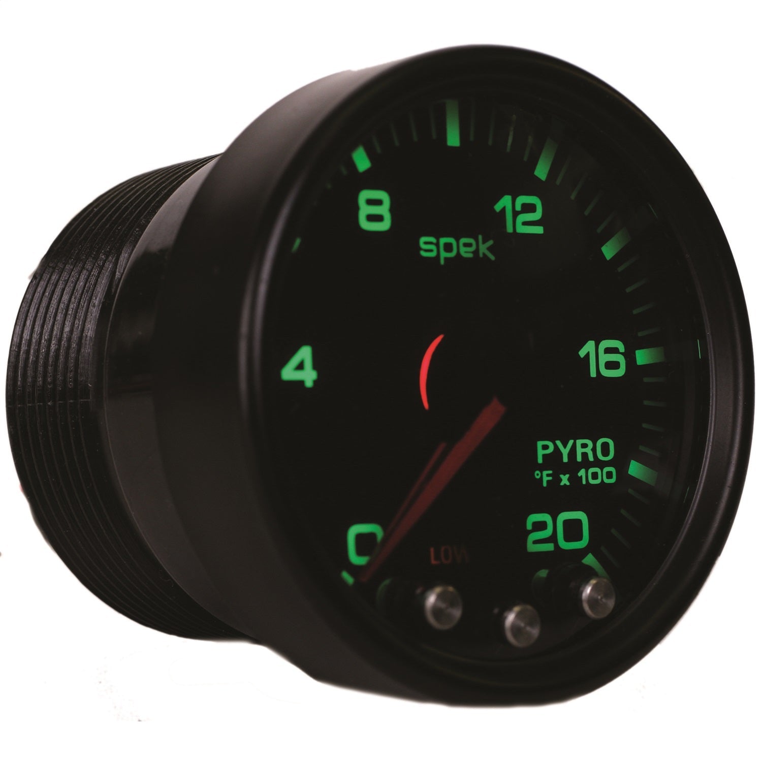 2-1/16" PYROMETER, 0-2000 °F, SPEK-PRO, BLACK/BLACK
