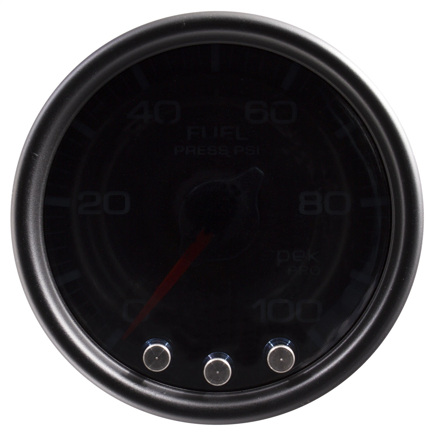 2-1/16" FUEL PRESSURE, 0-100 PSI, SPEK-PRO, BLACK/BLACK