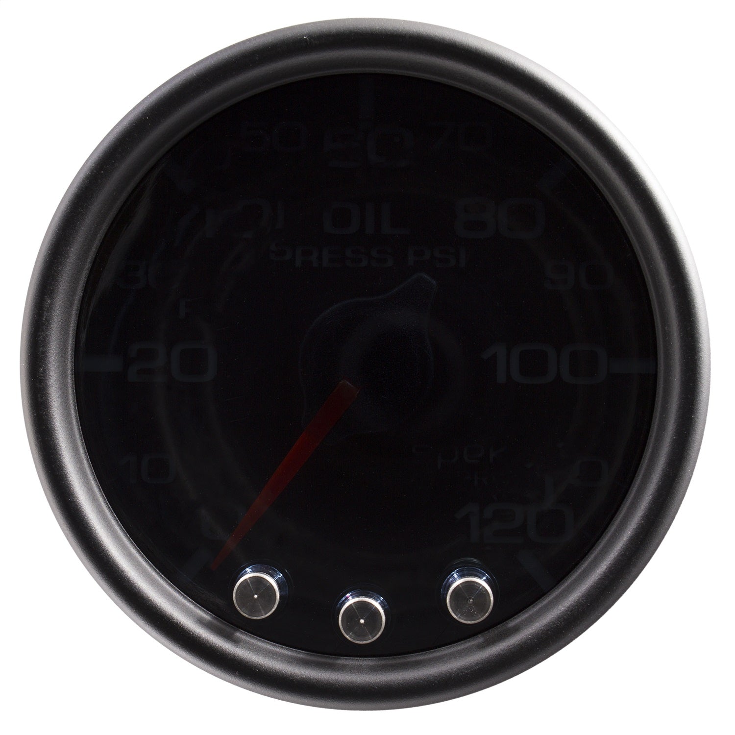 2-1/16" OIL PRESSURE, 0-120 PSI, SPEK-PRO, BLACK/BLACK