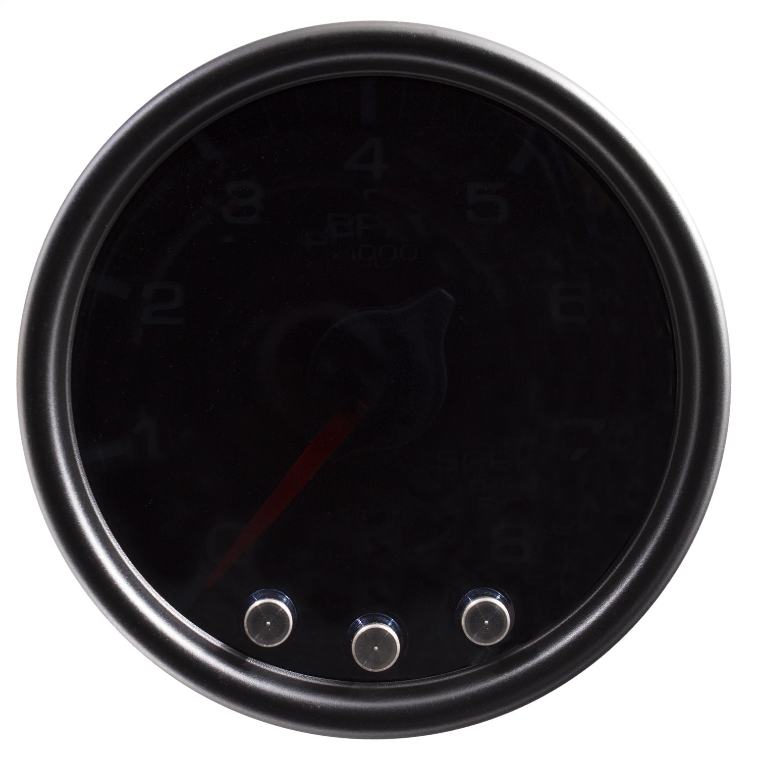 2-1/16" IN-DASH TACHOMETER, 0-8,000 RPM, SPEK-PRO, BLACK/BLACK