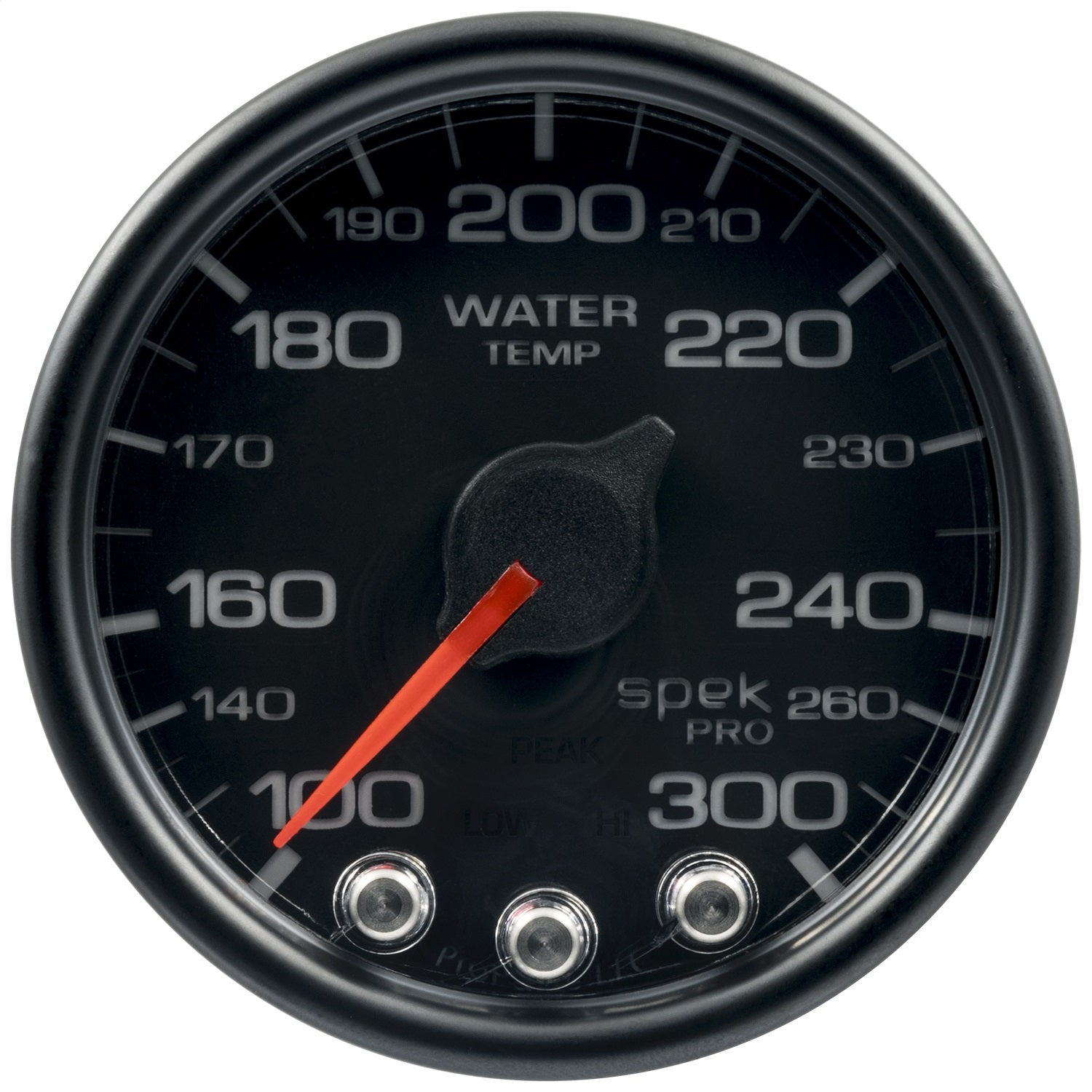 2-1/16" WATER TEMPERATURE, 100-300 °F, SPEK-PRO, BLACK/BLACK, ECU