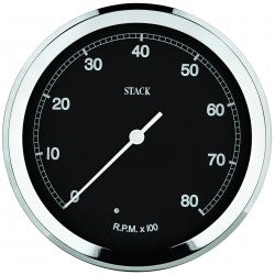 TACHOMETER, CLASSIC, 125MM, BLACK, 0-8K RPM