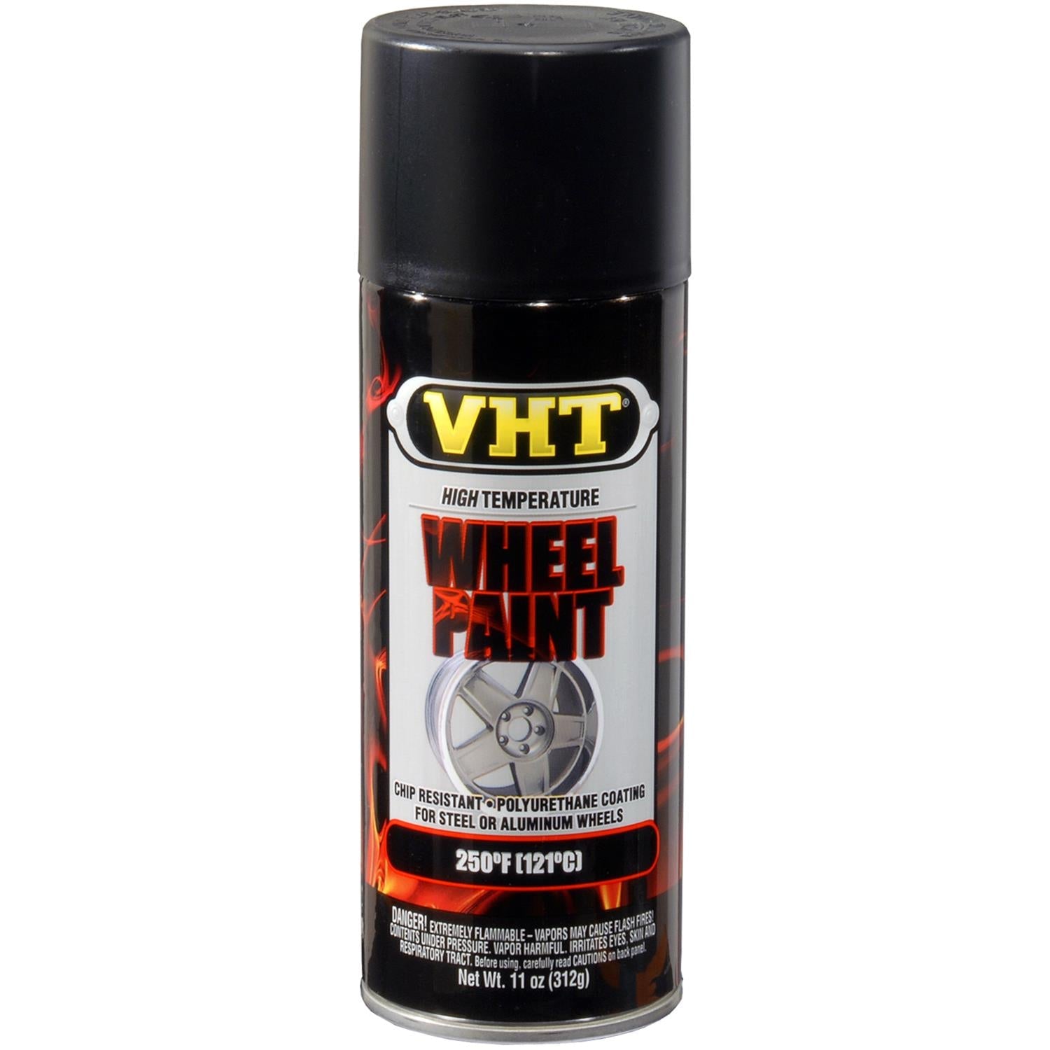 VHT SP183 Polyurethane Wheel Paint - Satin Black, 11oz.